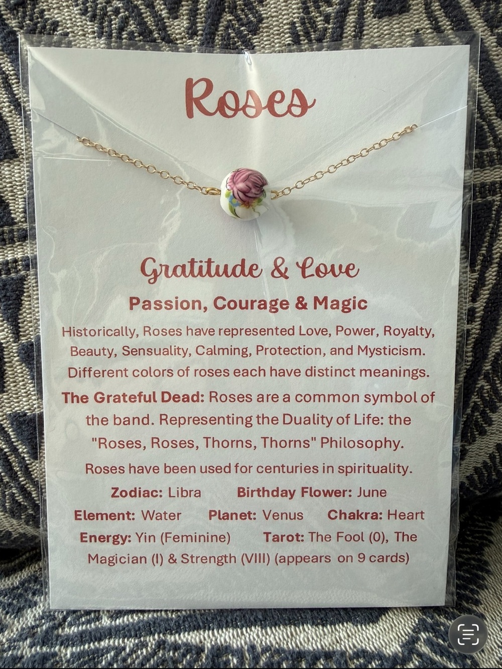 Rose Necklace 🌹